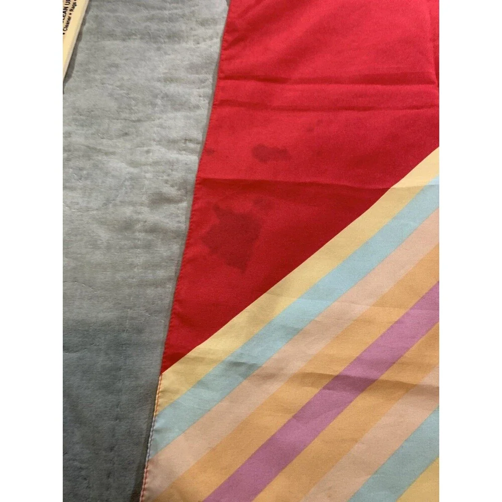 Unbranded Newport Stripes Cigarettes Logo Scarf Red & Pastel